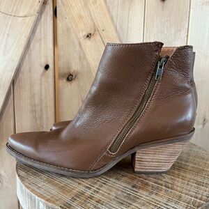 Brown Leather Ankle Boots